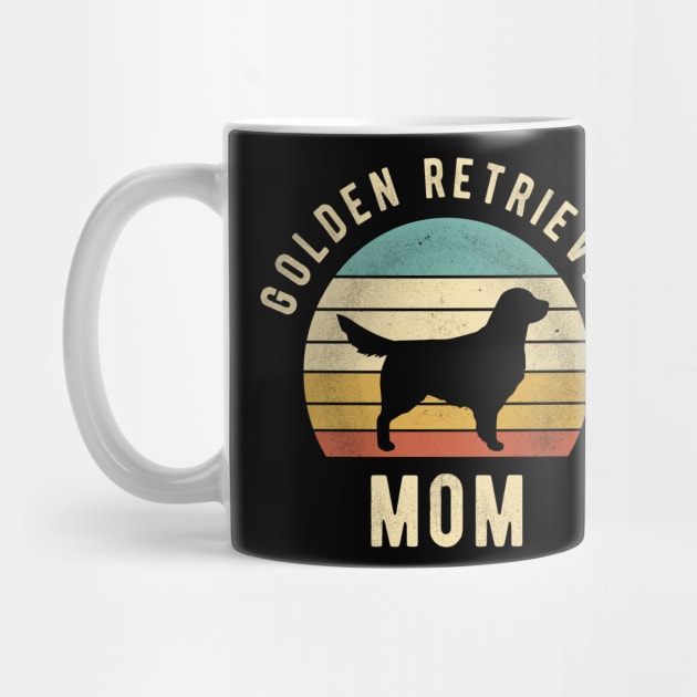 Golden Retriever Mom Retro - Cool Funny Dog Mom Gift by clickbong12